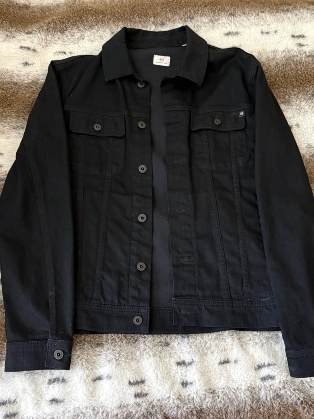 AG Jeans men’s black denim jacket